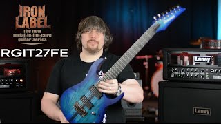 Video thumbnail for Ibanez RGIT27FE Iron Label 7 string by Paul Glover