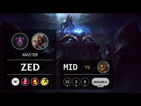 Zed Mid vs Renekton - KR Master Patch 9.11