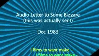 Thomas Frenzi - Letter to Some Bizzare (1983)