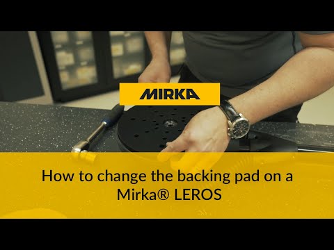 How to change the backing pad on a Mirka LEROS