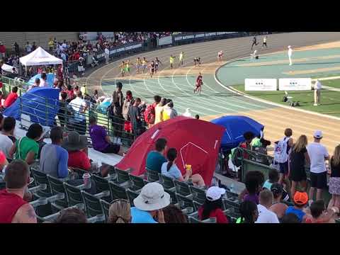 2019 USATF Junior Olympics 4X100M 13-14 Boys Heat 2