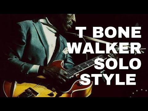 T-Bone Walker soloing style | Blues guitar riffs & licks tutorial (Bb)