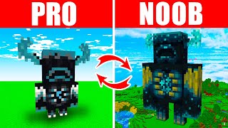 Minecraft NOOB vs. PRO: SWAPPED WARDEN BUILD in Minecraft (Compilation)