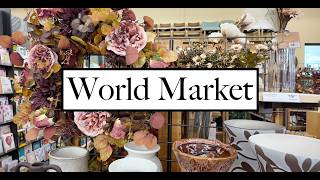 WORLD MARKET !!  SHOPPING !! NEW FALL DECOR AND FOODS!!