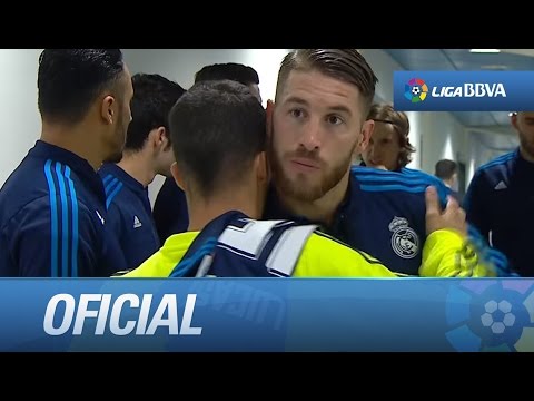 Entrada al campo del Málaga CF - Real Madrid