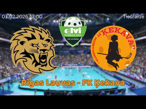Florbols. Elvi līga sievietēm. Rīgas Lauvas -  FK Ķekava / Latvijas Mediji. Rīgā, 01.02.2026.