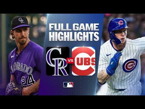 시카고컵스 VS 콜로라도 5:4 MLB 하이라이트