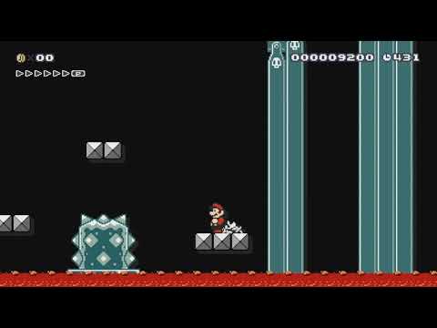 決戦! 炎の強制スクロール城 by S.A - Super Mario Maker【Wii U】 No Commentary 1by