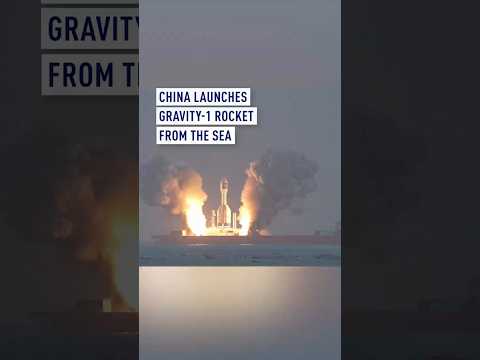 China launches Gravity-1 rocket from the sea