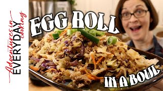 Are you craving a good egg roll, but not the calories? Try Egg Roll Bowl!