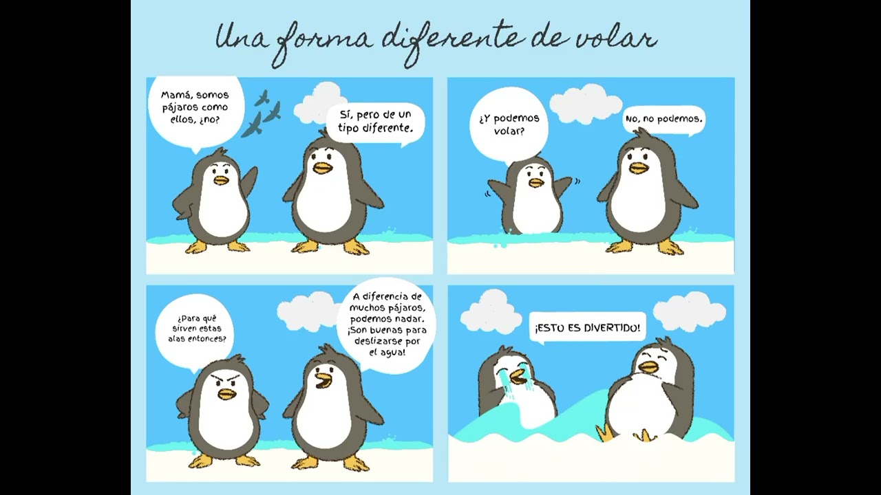 una forma diferente de volar 🪽, (cómic)