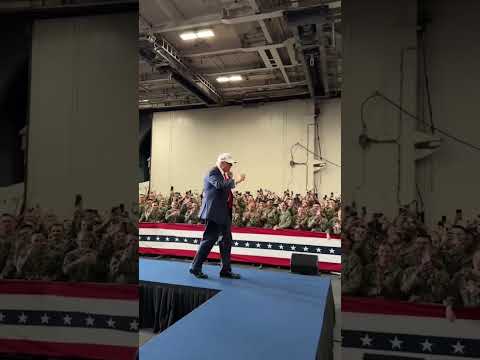 Trump dances to 'YMCA' on visit to US aircraft carrier in Japan