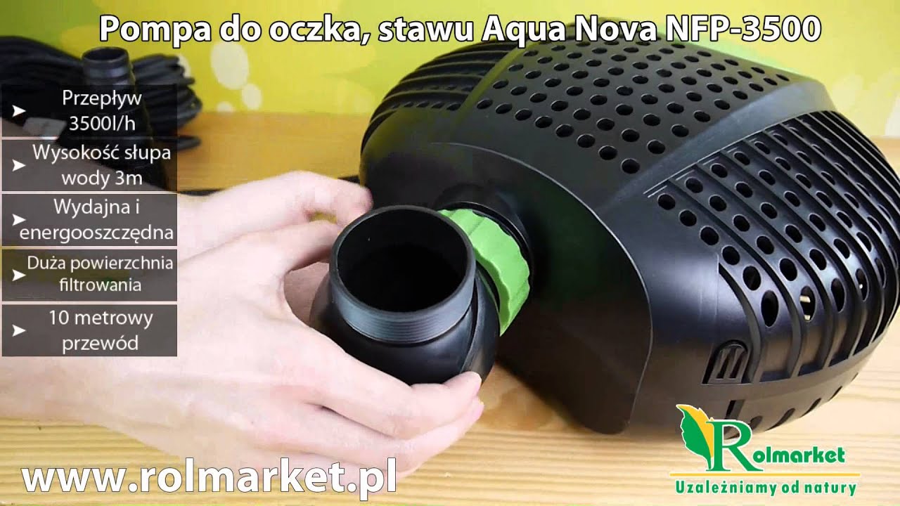 Pompa do oczka wodnego. Jaką pompę wybrać Aqua Nova NFP-3500 | Rolmarket.pl