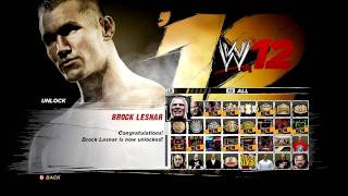 WWE 12   Quick Way To Get All Unlockables