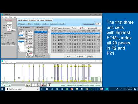 unit cell from McMAILLE and SG determination with CHEKCELL