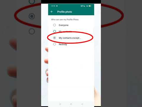 How to Hide whatsapp Profile Picture from specific contacts