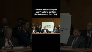 Senator Tillis Explains Why He's Voting NO on Fed Chair #breaking #fedchair #politics