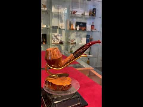 Pipa Paronelli radica curva rhodesian fatta a mano - www.paronellipipe.com
