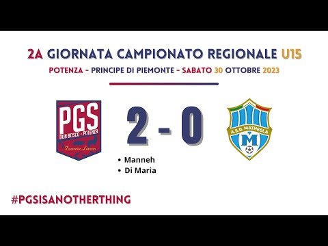 UNDER15 | Gli highlights di PGS Potenza - ASD Matheola Matera (2-0)