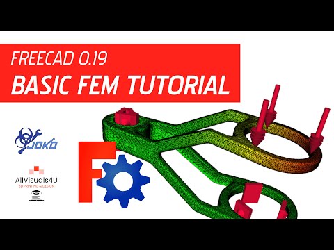 📊 FreeCAD FEM Tutorial - FEM Workbench - Free CAD FEM Analysis