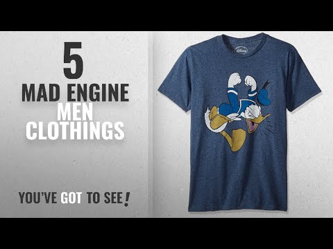 Top 10 Mad Engine Men Clothings [ Winter 2018 ]: Disney Men's Full Size Donald Duck Tantrum T-Shirt,