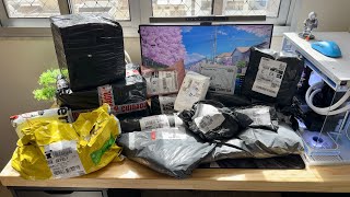 Mega Unboxing Dessa vez comprei so coisa Boa e Barata na Shopee