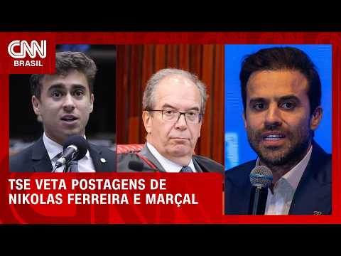 TSE proíbe Nikolas Ferreira e Marçal de divulgarem conteúdos que já foram removidos | LIVE CNN
