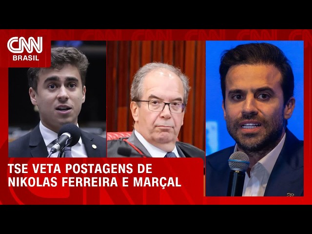 TSE proíbe Nikolas Ferreira e Marçal de divulgarem conteúdos que já foram removidos | LIVE CNN