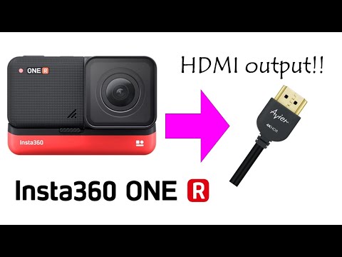Turn insta360 ONE R into HDMI output & display on TV