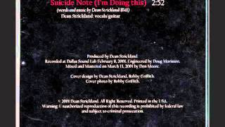 Suicide Note (I&#39;m Doing This) - Dean Strickland