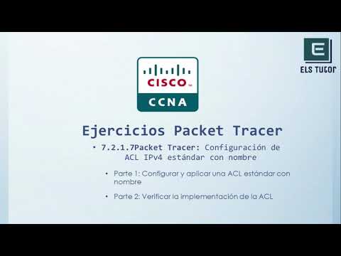 7.2.1.7 Packet Tracer: configuración de ACL IPv4 estándar con nombre