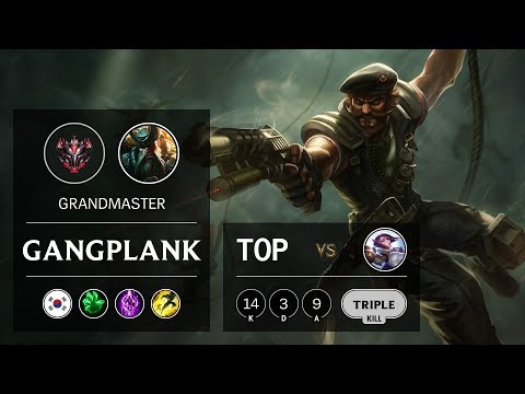 Gangplank Top vs Fiora - KR Grandmaster Patch 9.15