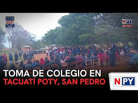 Toma de colegio en Tacuatí Poty, San Pedro
