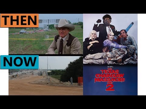 Thumbnail of the video: Texas Chainsaw Massacre 2 Filming Locations | Then & Now 1986 Austin & Bastrop