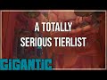A totally serious Tierlist - Gigantic Rampage Edition