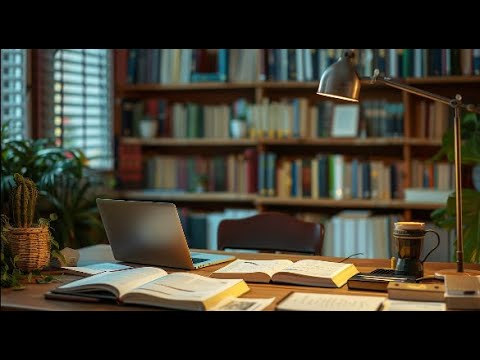 Quiet Library Desk 40Hz Brain Music │ Lo-Fi Music for Studying & Focus │ Calm, Alert, No Lyrics