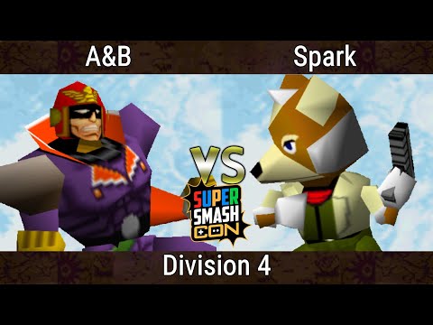 SSC 2023 - A&B (Captain Falcon) Vs. Spark (Fox) Smash Bros - SSB64