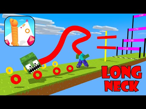 LONG NECK RUN CHALLENGE - Minecraft animation