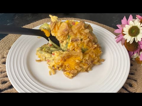 Cheesy Green Bean And Rice Casserole