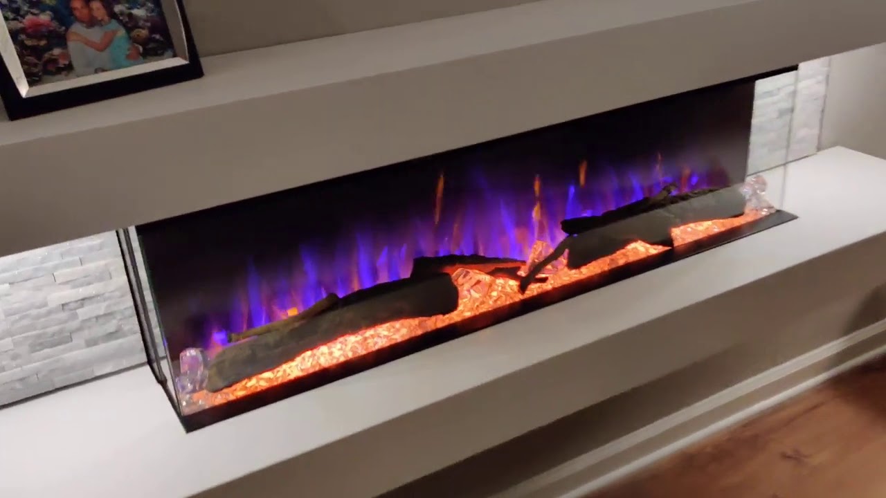 My New Electric Fireplace from the US Fireplace Store - Evolution Fires 72 Vegas White