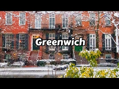 NYC Snowfall Walking Tour 2024 4k Video - Relaxing Snow Walk In Greenwich Village New York