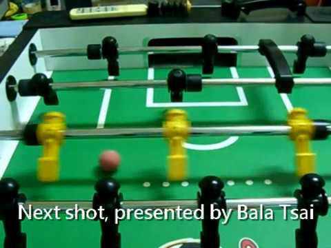 Foosball - Bala's Push shot - with slow motion