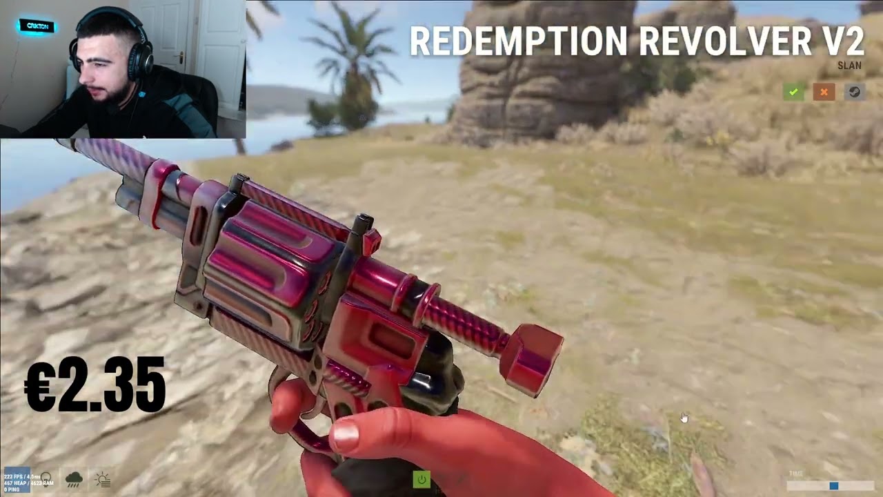 Rust Skin Shop - Chameleon SAP, Redemption Revolver, Thundergold Set (18th of January)