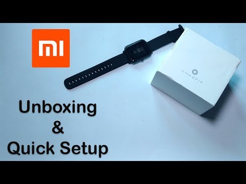 Unboxing and Quick Setup of Xiaomi Huami  AMAZFIT Bip Lite Smart Watch