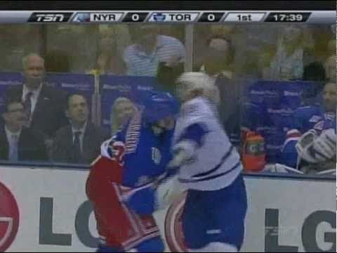 Fight - Derek Boogaard vs. Colton Orr (October 21 2010)