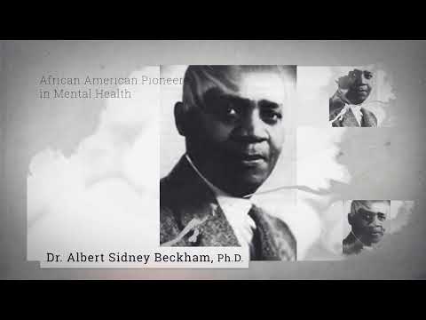 Black History Month Mental Health Pioneers - Dr. Albert Sidney Beckham