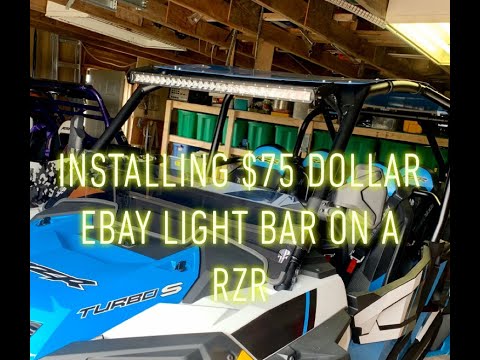 How I installed led light bar on Polaris RZR Turbo S Velocity#polaris #polarisrzr #utv #viral