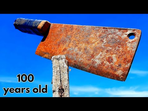 Antique Rusty Cleaver Restoration - Restoration videos