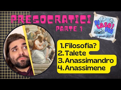 1. Pre-Socratics: origin, THALES, ANAXIMANDER, ANAXIMENES ~ fi-LASO!-fia