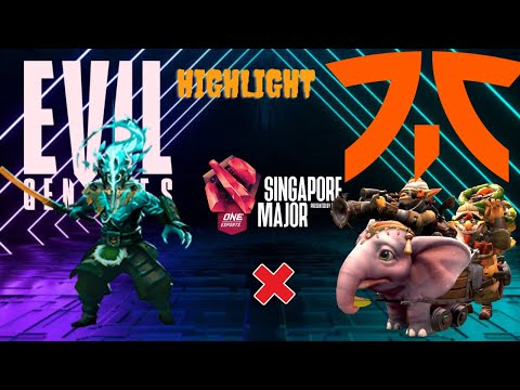 EG vs FNATIC - WINNERS PLAYOFFS - ONE Esports SINGAPORE MAJOR DOTA 2